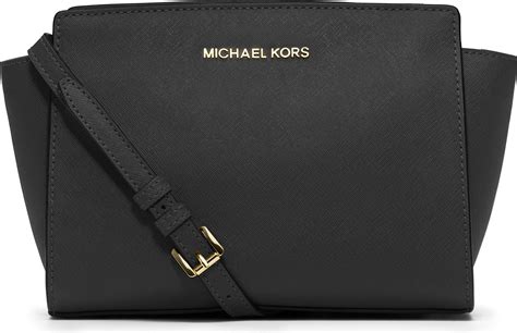 michael kors medium selma crossbody black|Michael Kors selma medium messenger.